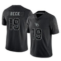 tocy A.Cardinals #19 Carson Beck Player Black RFLCTV Limited Home Game Stitched Jerseys