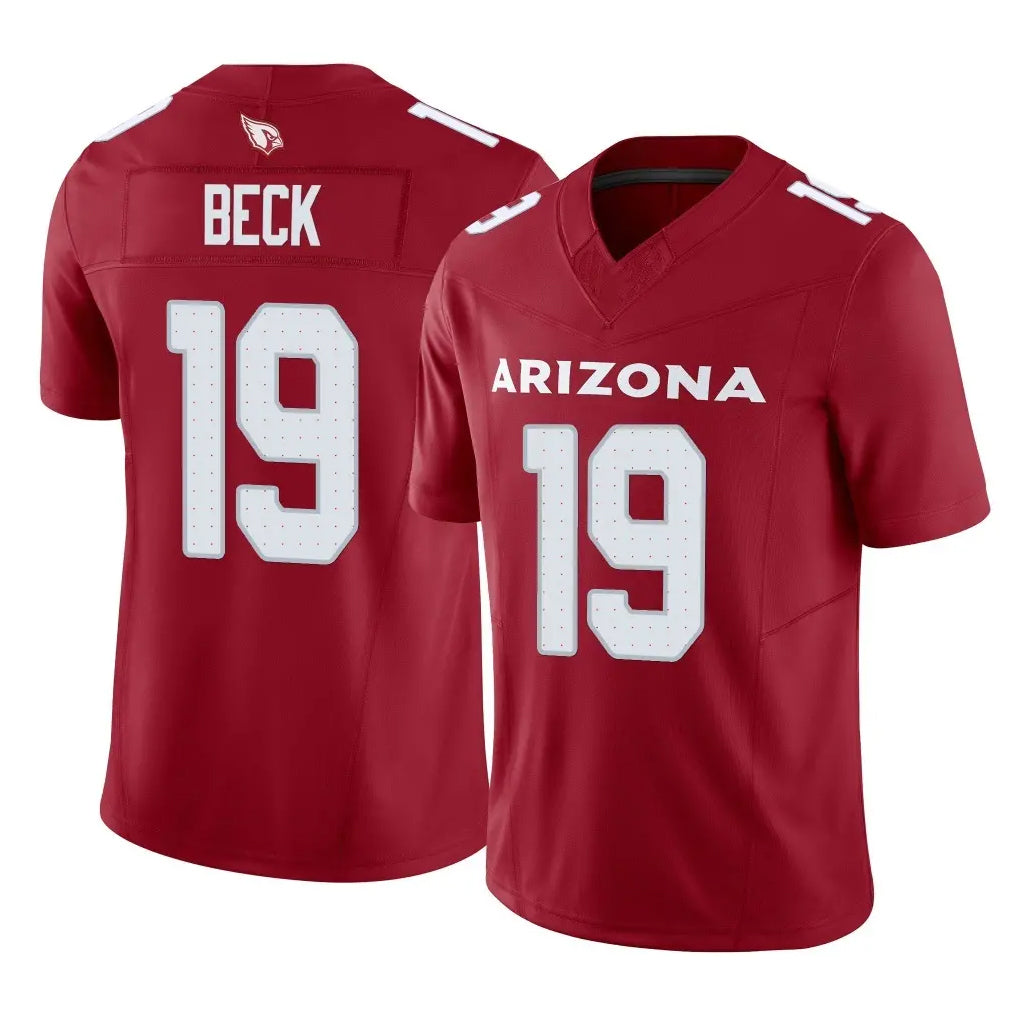 tocy A.Cardinals #19 Carson Beck Player Cardinal Vapor F.U.S.E. Limited Home Game Stitched Jerseys