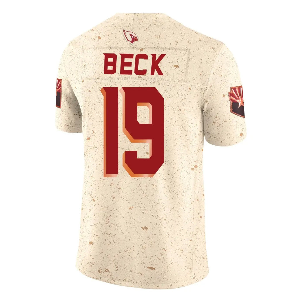 tocy A.Cardinals #19 Carson Beck Player Cream Rivalries Collection Vapor Limited Home Game Stitched Jerseys
