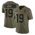 tocy A.Cardinals #19 Carson Beck Player Olive Salute To Service Limited Home Game Stitched Jerseys