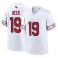tocy A.Cardinals #19 Carson Beck Player White Home Game Stitched Jerseys