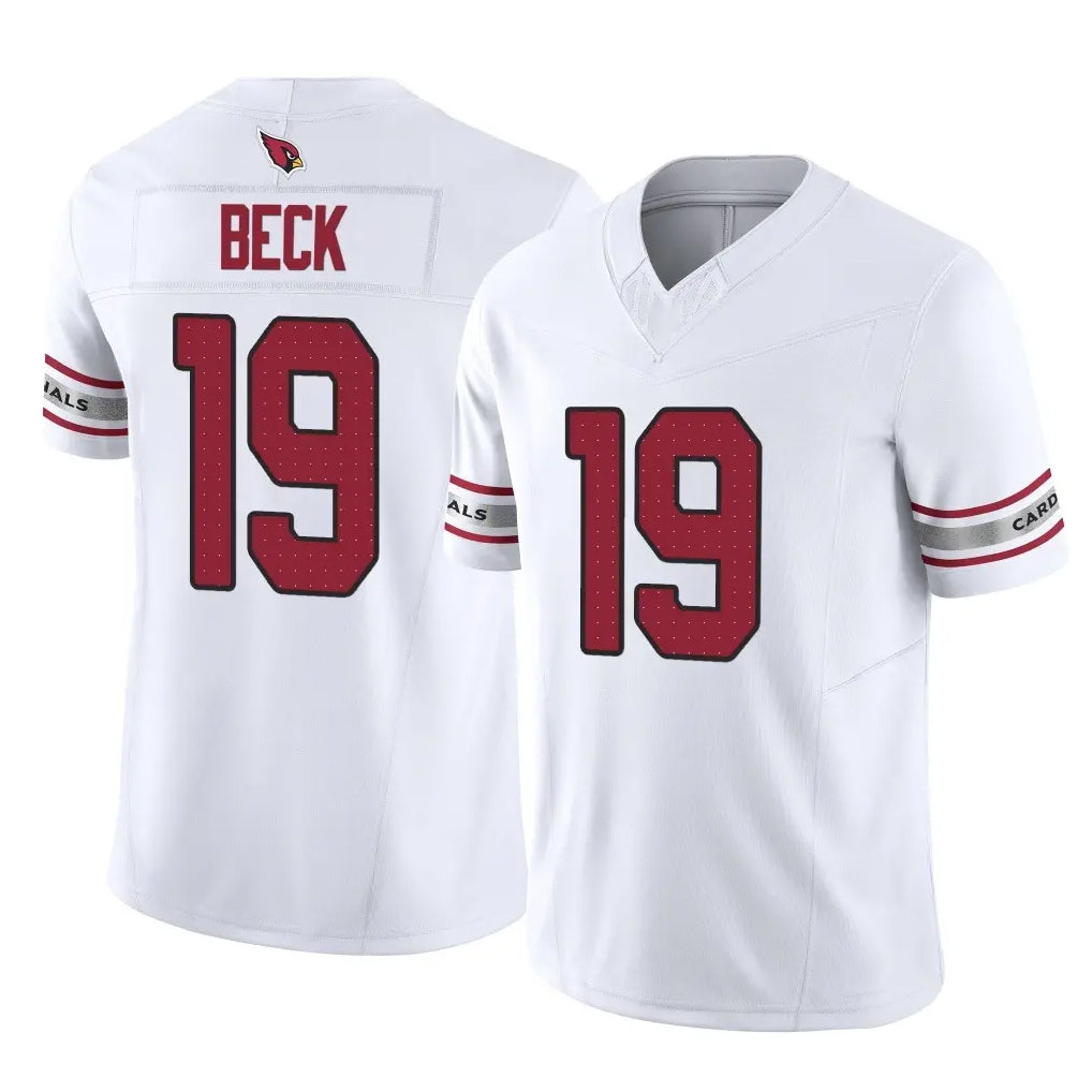 tocy A.Cardinals #19 Carson Beck Player White Vapor F.U.S.E. Limited Home Game Stitched Jerseys