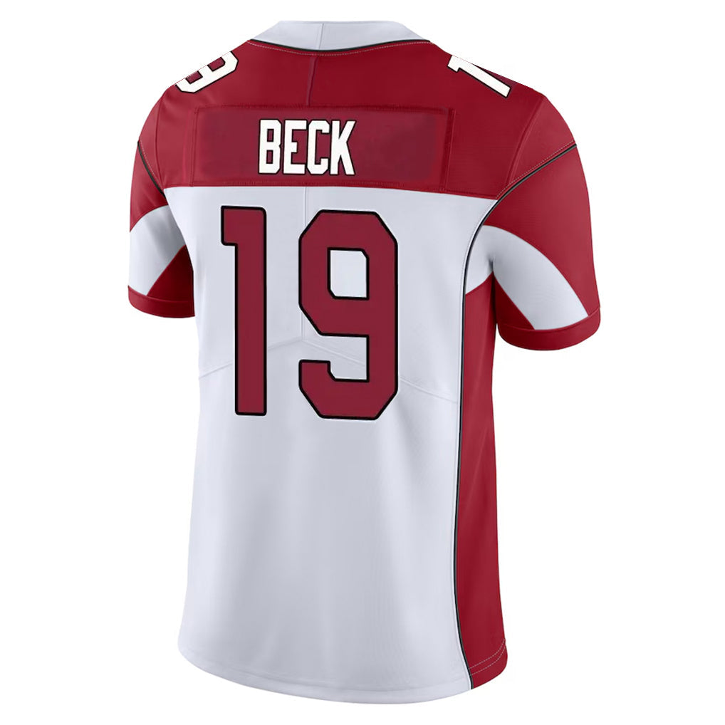 tocy A.Cardinals #19 Carson Beck Player White Vapor Limited Home Game Stitched Jerseys