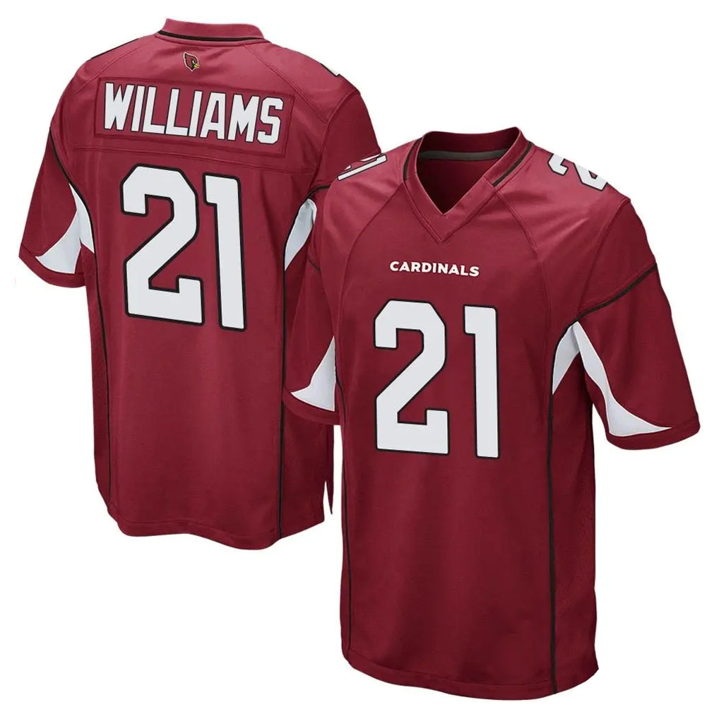 tocy A.Cardinals #21 Garrett Williams Player Cardinal Home Game Stitched Jerseys