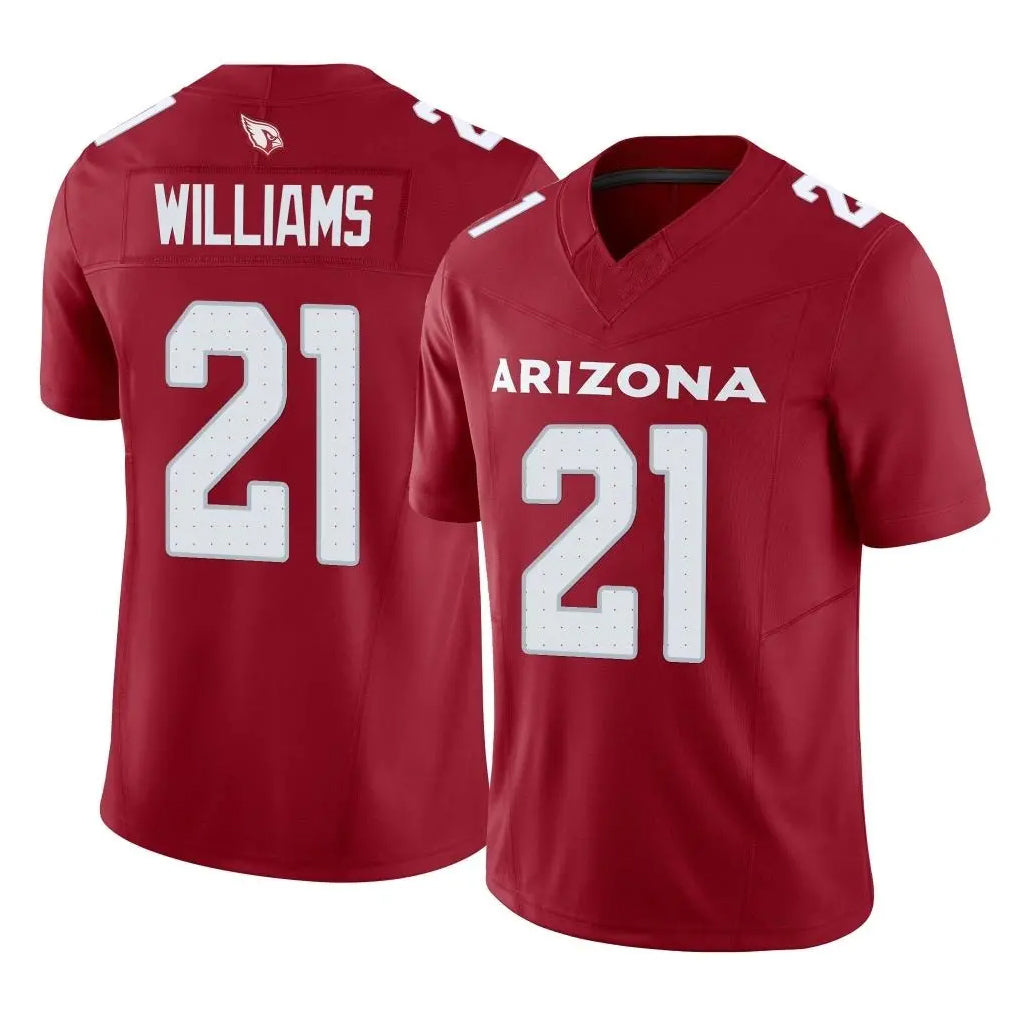 tocy A.Cardinals #21 Garrett Williams Player Cardinal Vapor F.U.S.E. Limited Home Game Stitched Jerseys