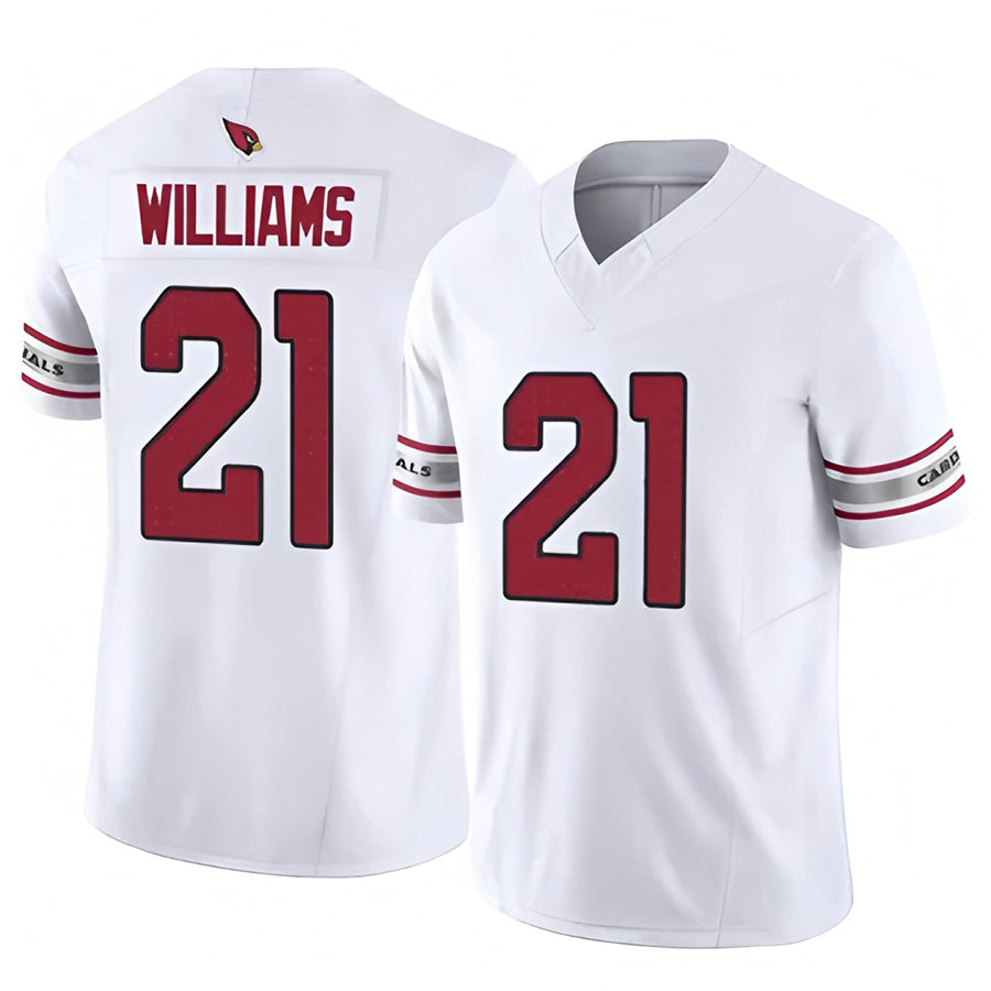tocy A.Cardinals #21 Garrett Williams Player White Game Home Stitched Jerseys