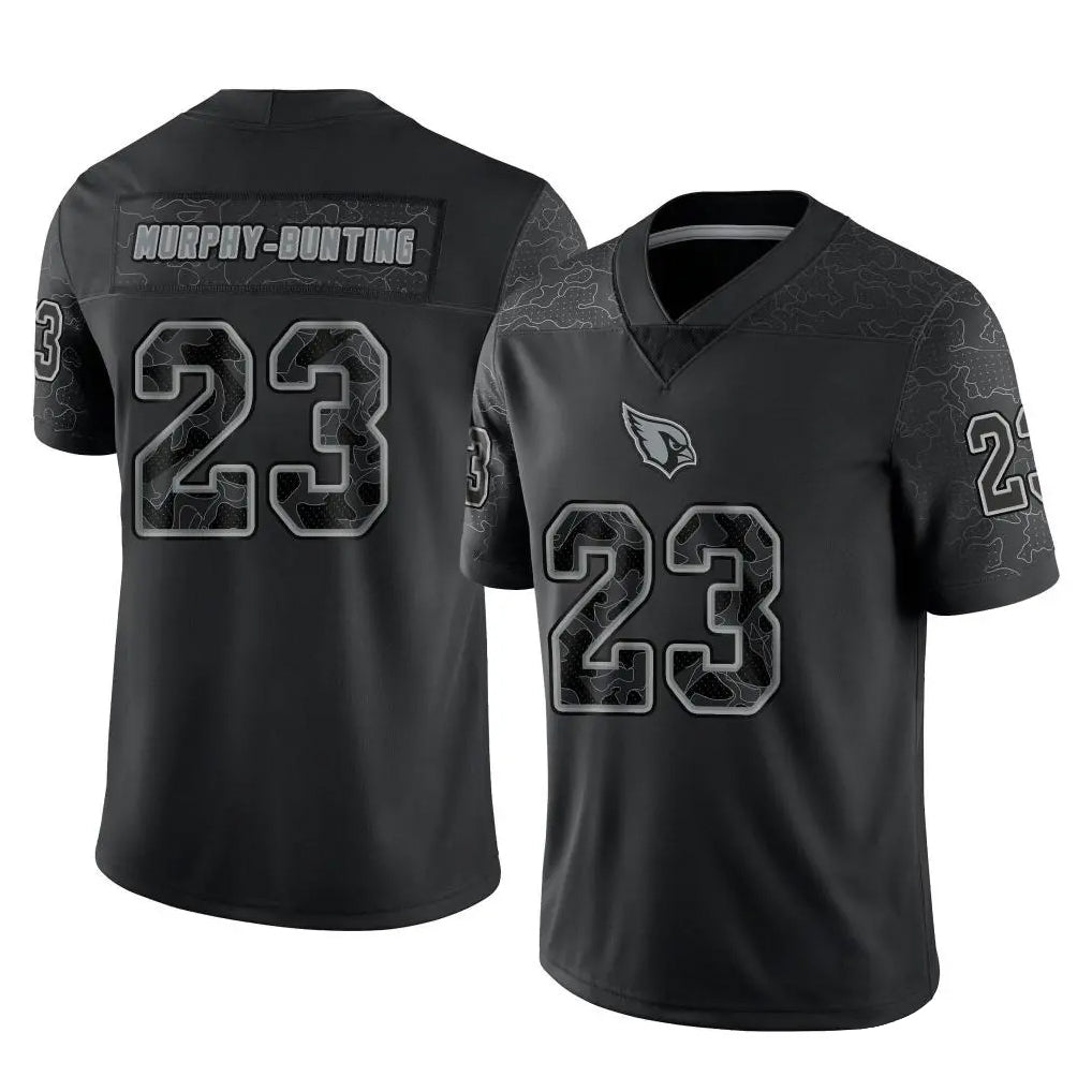 tocy A.Cardinals #23 Sean Murphy-Bunting Player Black RFLCTV Limited Home Game Stitched Jerseys