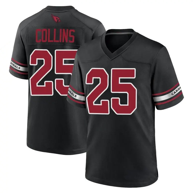 tocy A.Cardinals #25 Zaven Collins Player Black Game Home Stitched Jerseys