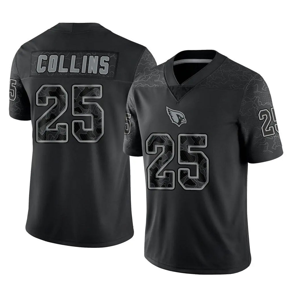tocy A.Cardinals #25 Zaven Collins Player Black RFLCTV Limited Home Game Stitched Jerseys