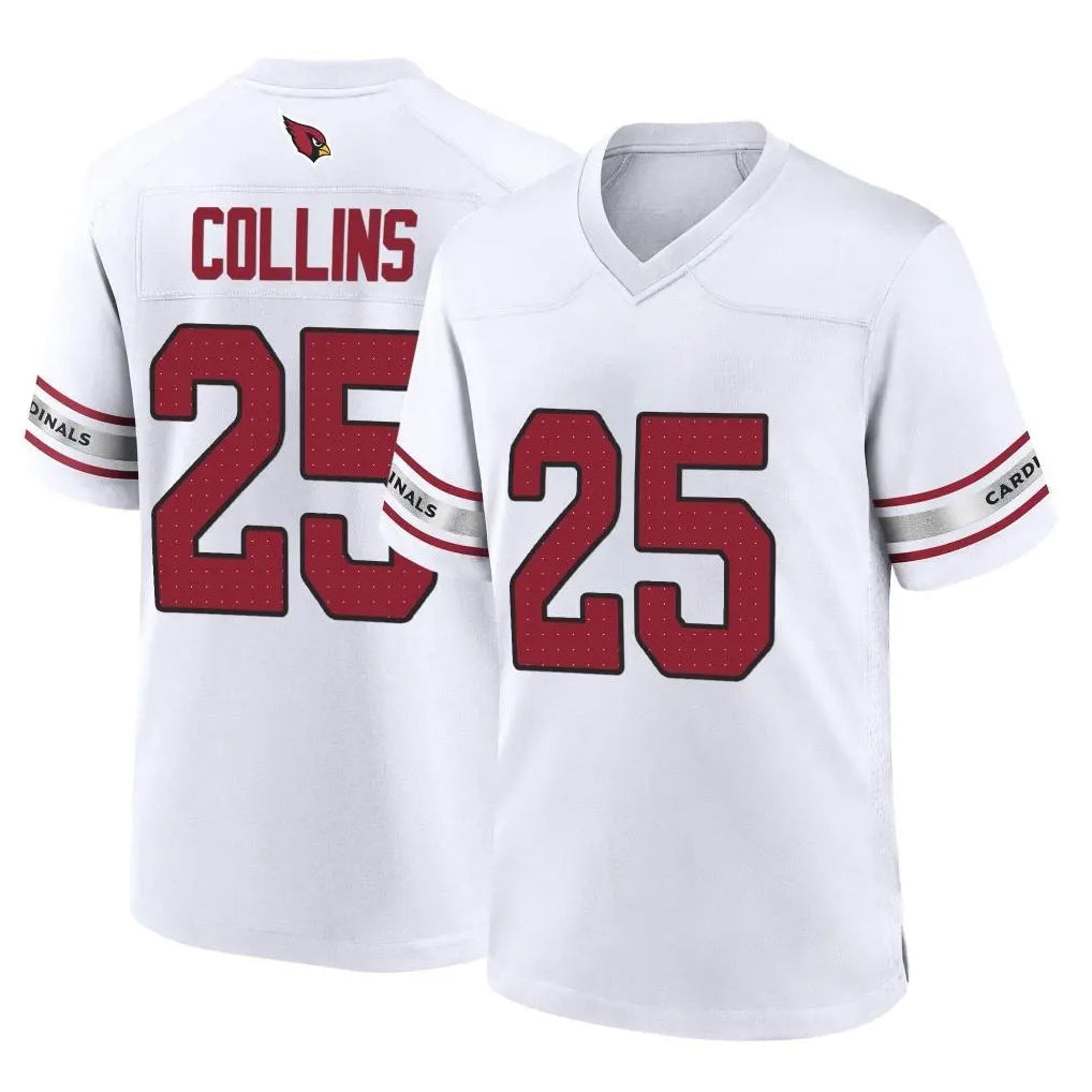 tocy A.Cardinals #25 Zaven Collins Player White Home Game Stitched Jerseys