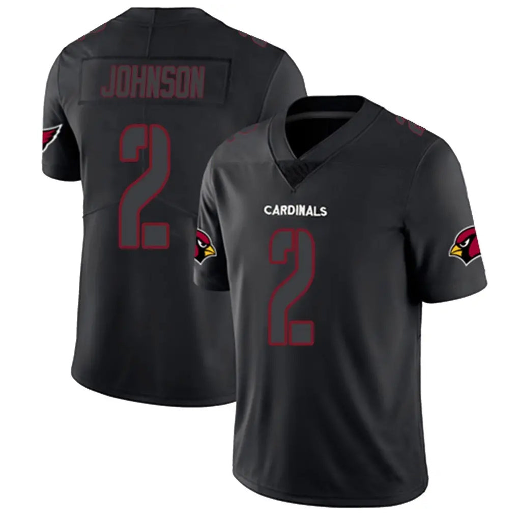 tocy A.Cardinals #2 Will Johnson Player Black Impact Limited Home Game Stitched Jerseys