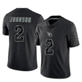 tocy A.Cardinals #2 Will Johnson Player Black RFLCTV Limited Home Game Stitched Jerseys