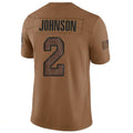 tocy A.Cardinals #2 Will Johnson Player Brown Limited Salute To Service Game Stitched Jerseys