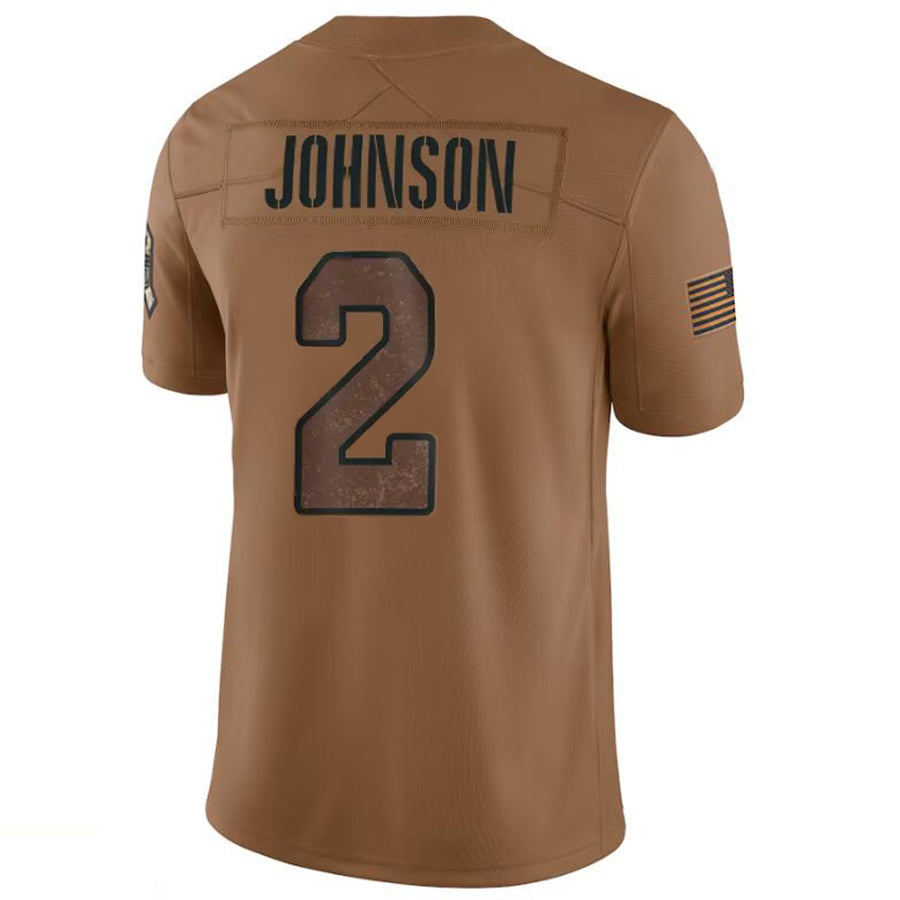 tocy A.Cardinals #2 Will Johnson Player Brown Limited Salute To Service Game Stitched Jerseys