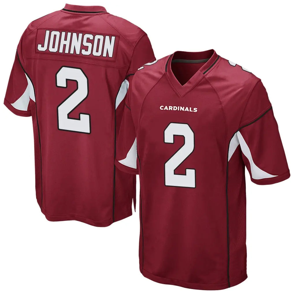 tocy A.Cardinals #2 Will Johnson Player Cardinal Home Game Stitched Jerseys