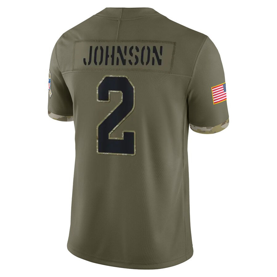 tocy A.Cardinals #2 Will Johnson Player Olive Salute To Service Limited Game Stitched Jerseys