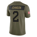 tocy A.Cardinals #2 Will Johnson Player Olive Salute To Service Limited Home Game Stitched Jerseys
