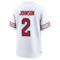 tocy A.Cardinals #2 Will Johnson Player White Home Game Stitched Jerseys