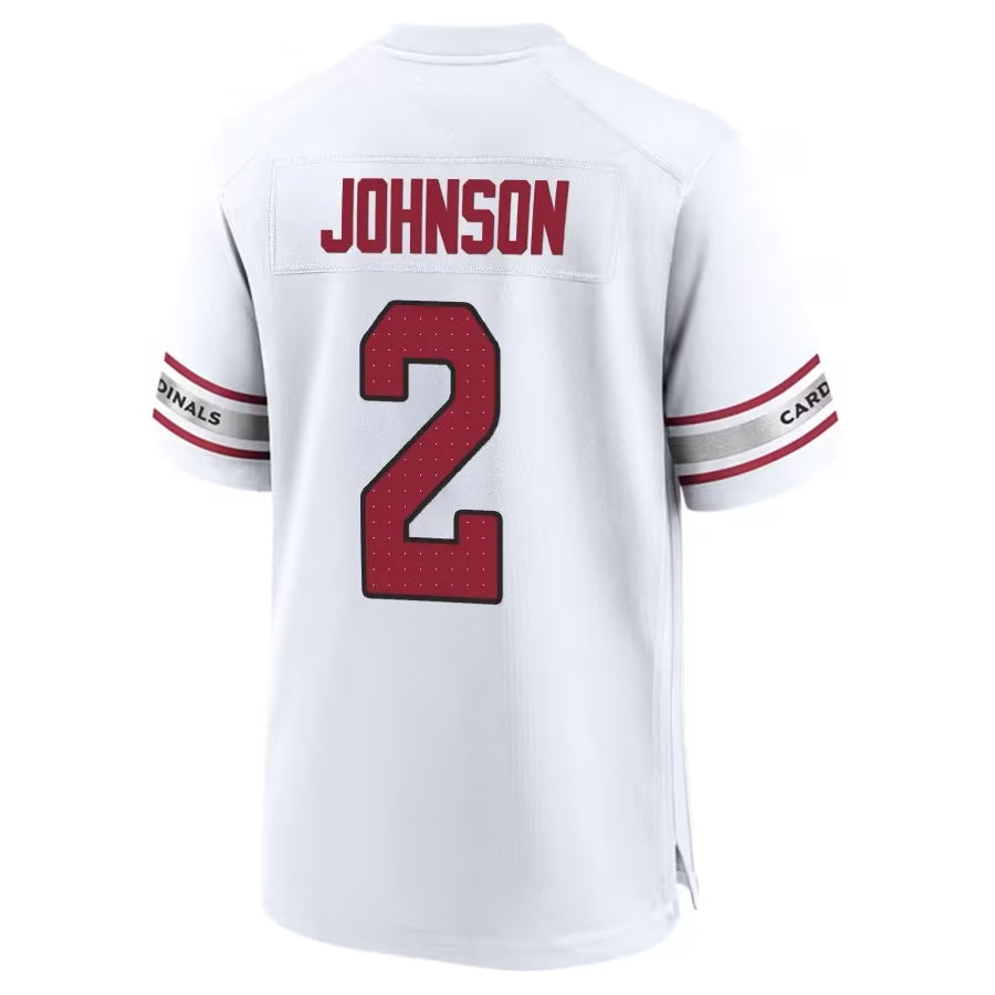 tocy A.Cardinals #2 Will Johnson Player White Home Game Stitched Jerseys