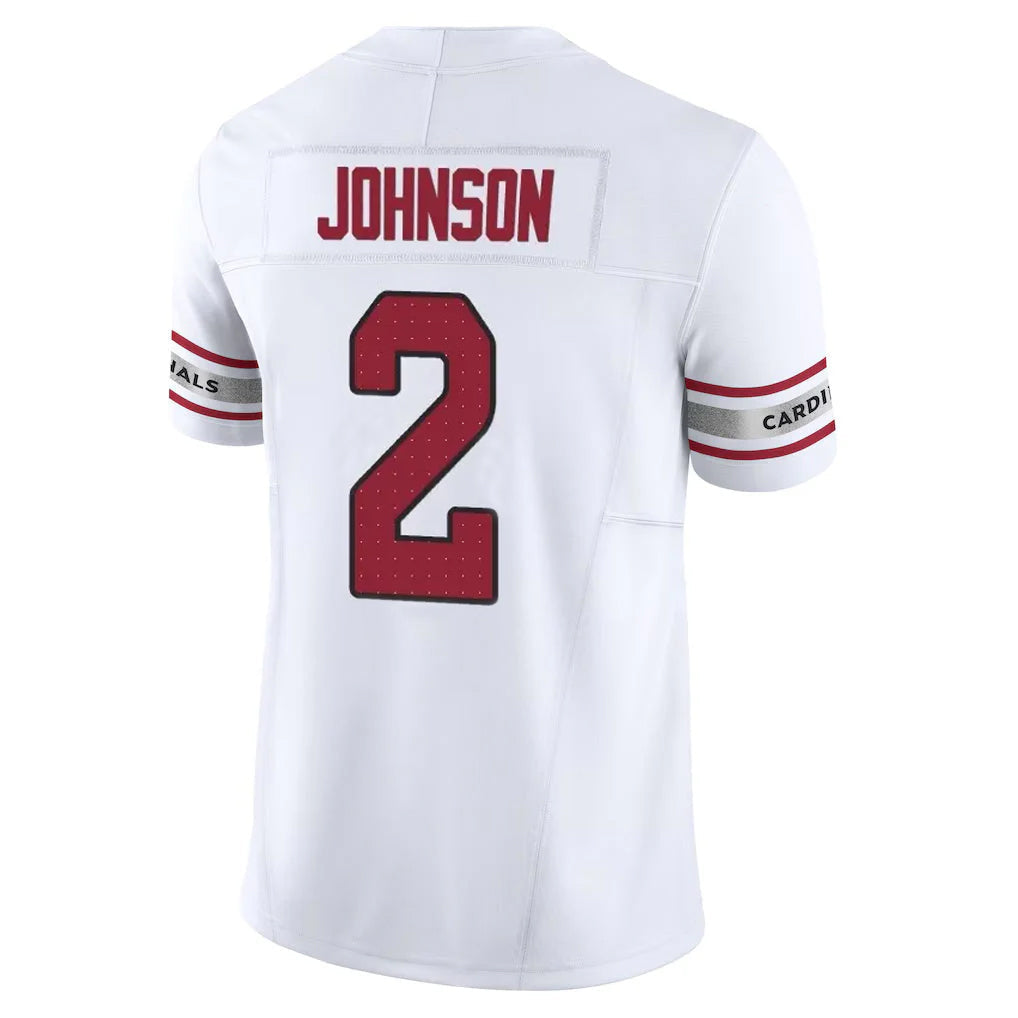 tocy A.Cardinals #2 Will Johnson Player White Vapor F.U.S.E. Limited Home Game Stitched Jerseys