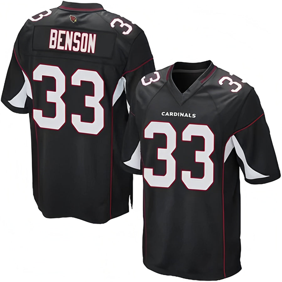 tocy A.Cardinals #33 Trey Benson Player Black Alternate Game Stitched Jerseys