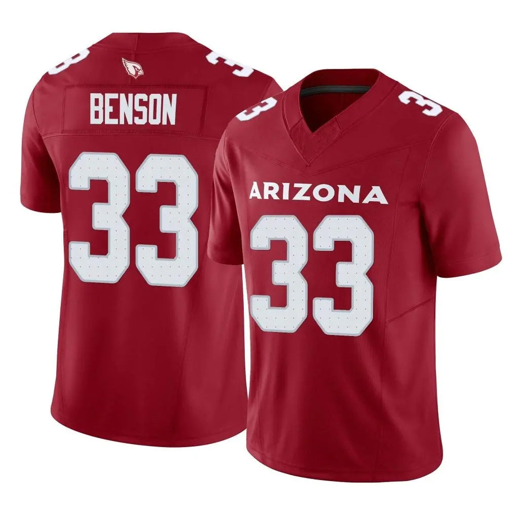 tocy A.Cardinals #33 Trey Benson Player Cardinal Vapor F.U.S.E. Limited Home Game Stitched Jerseys