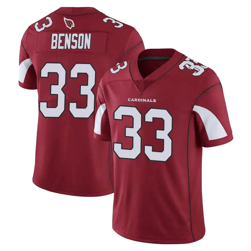 tocy A.Cardinals #33 Trey Benson Player Cardinal Vapor Limited Home Game  Stitched Jerseys