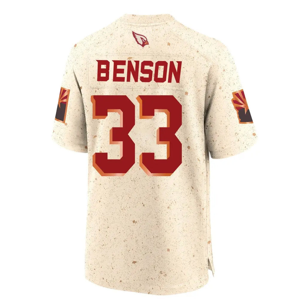 tocy A.Cardinals #33 Trey Benson Player Cream Rivalries Collection Game Stitched Jerseys