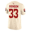 tocy A.Cardinals #33 Trey Benson Player Cream Rivalries Collection Vapor Limited Home Game Stitched Jerseys