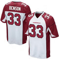 tocy A.Cardinals #33 Trey Benson Player White Home Game Stitched Jerseys