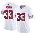 tocy A.Cardinals #33 Trey Benson Player White Vapor F.U.S.E. Limited Home Game Stitched Jerseys