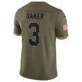 tocy A.Cardinals #3 Budda Baker Player Olive Salute To Service Limited Stitched Jerseys