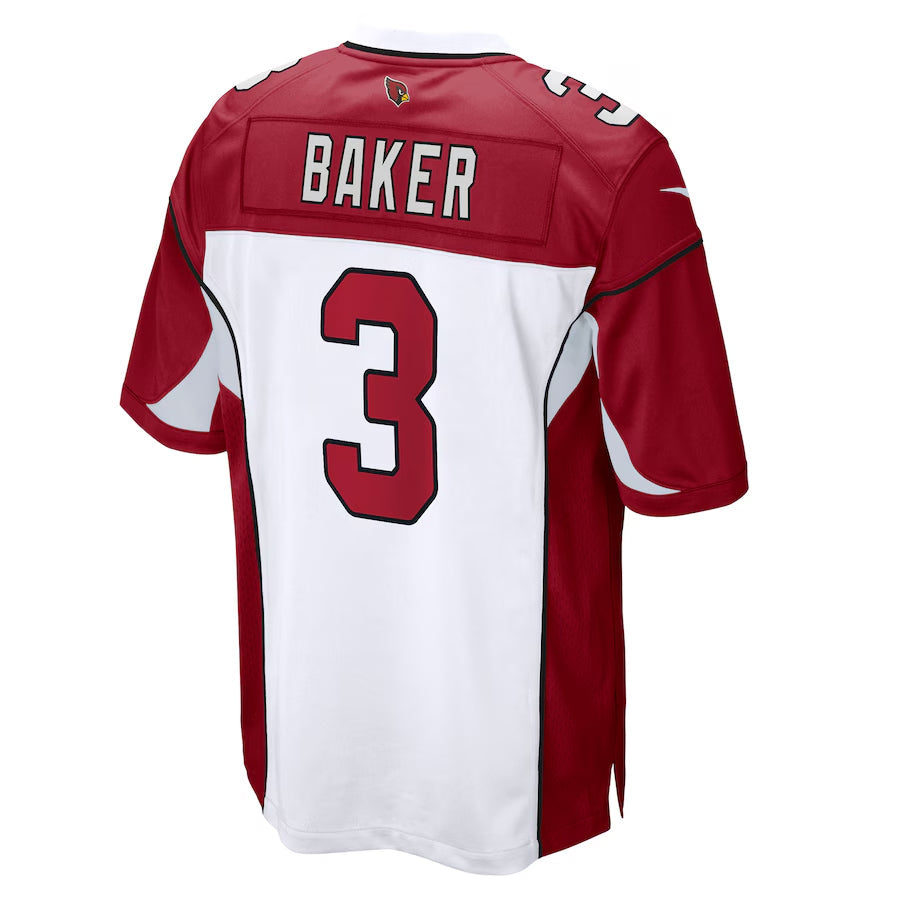 tocy A.Cardinals #3 Budda Baker Player White-Red Home Game Stitched Jerseys
