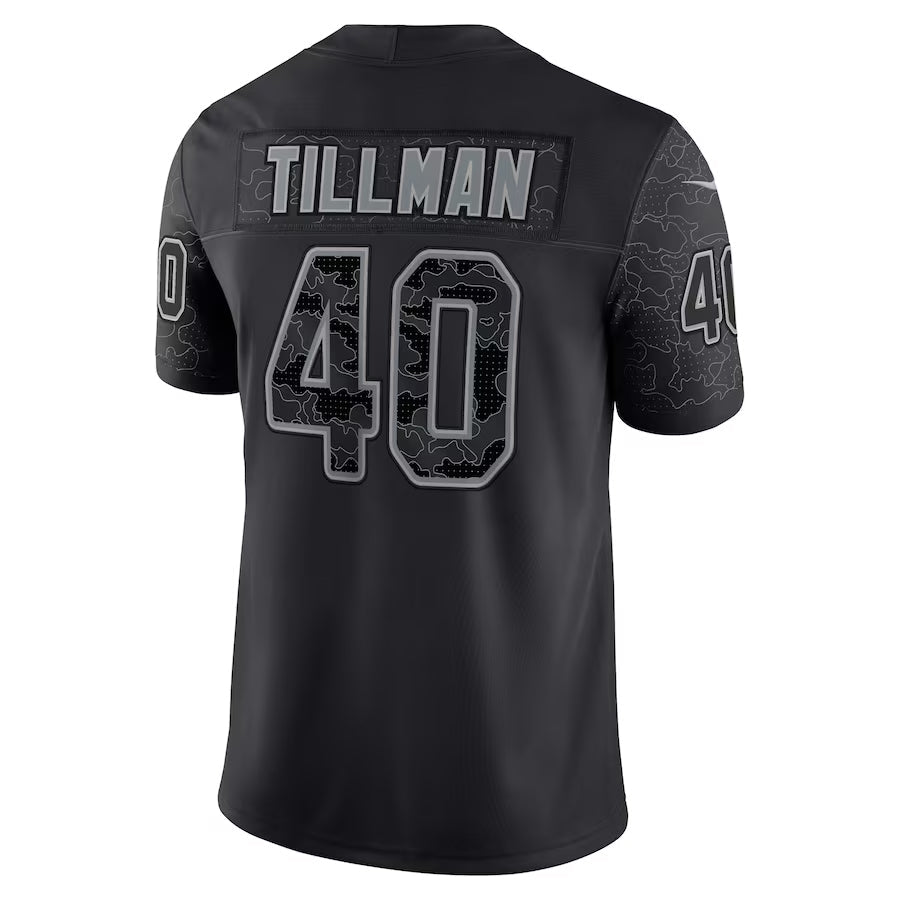 tocy A.Cardinals #40 Pat Tillman Player Black RFLCTV Limited Stitched Jerseys