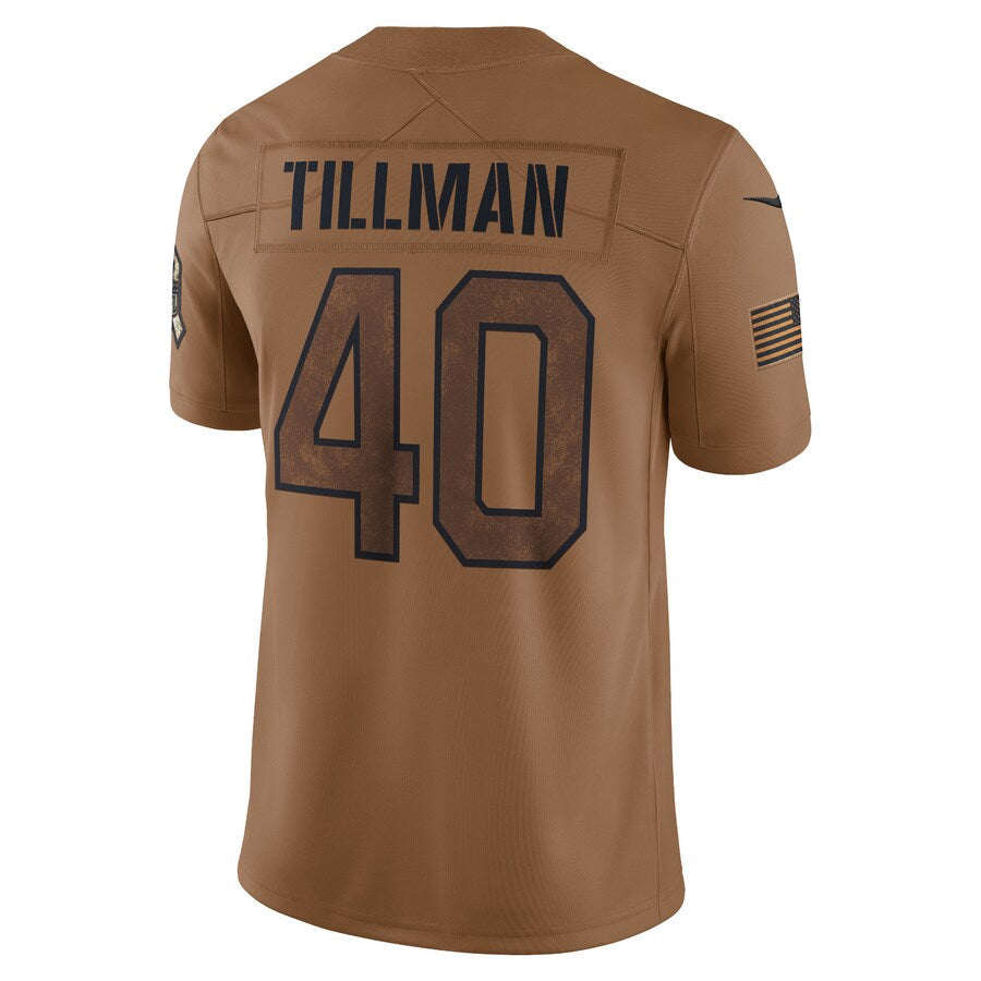 tocy A.Cardinals #40 Pat Tillman Player Brown Salute To Service Limited Stitched Jerseys