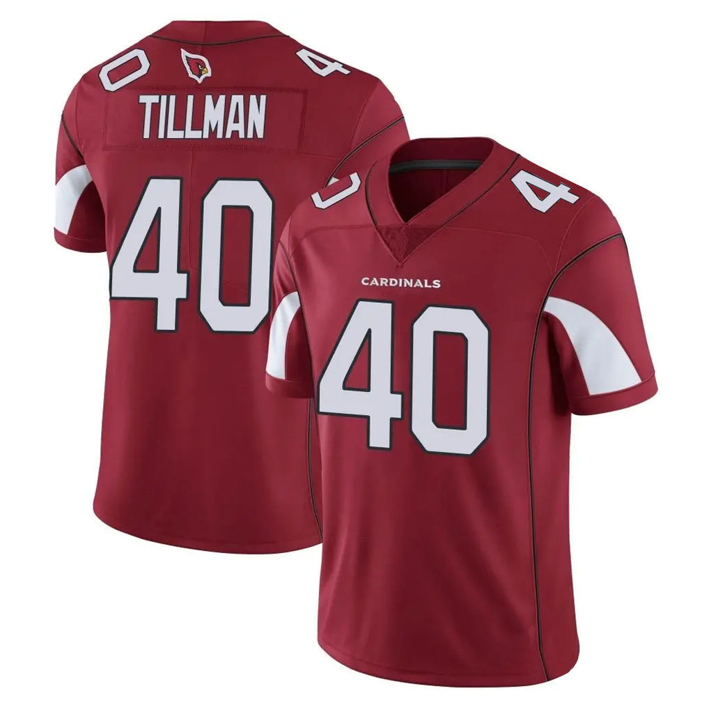 tocy A.Cardinals #40 Pat Tillman Player Cardinal Vapor Limited Home Game  Stitched Jerseys
