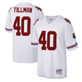 tocy A.Cardinals #40 Pat Tillman Player Mitchell & Ness White Legacy Replica Stitched Jerseys