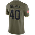tocy A.Cardinals #40 Pat Tillman Player Olive Salute to Service Limited Stitched Jerseys