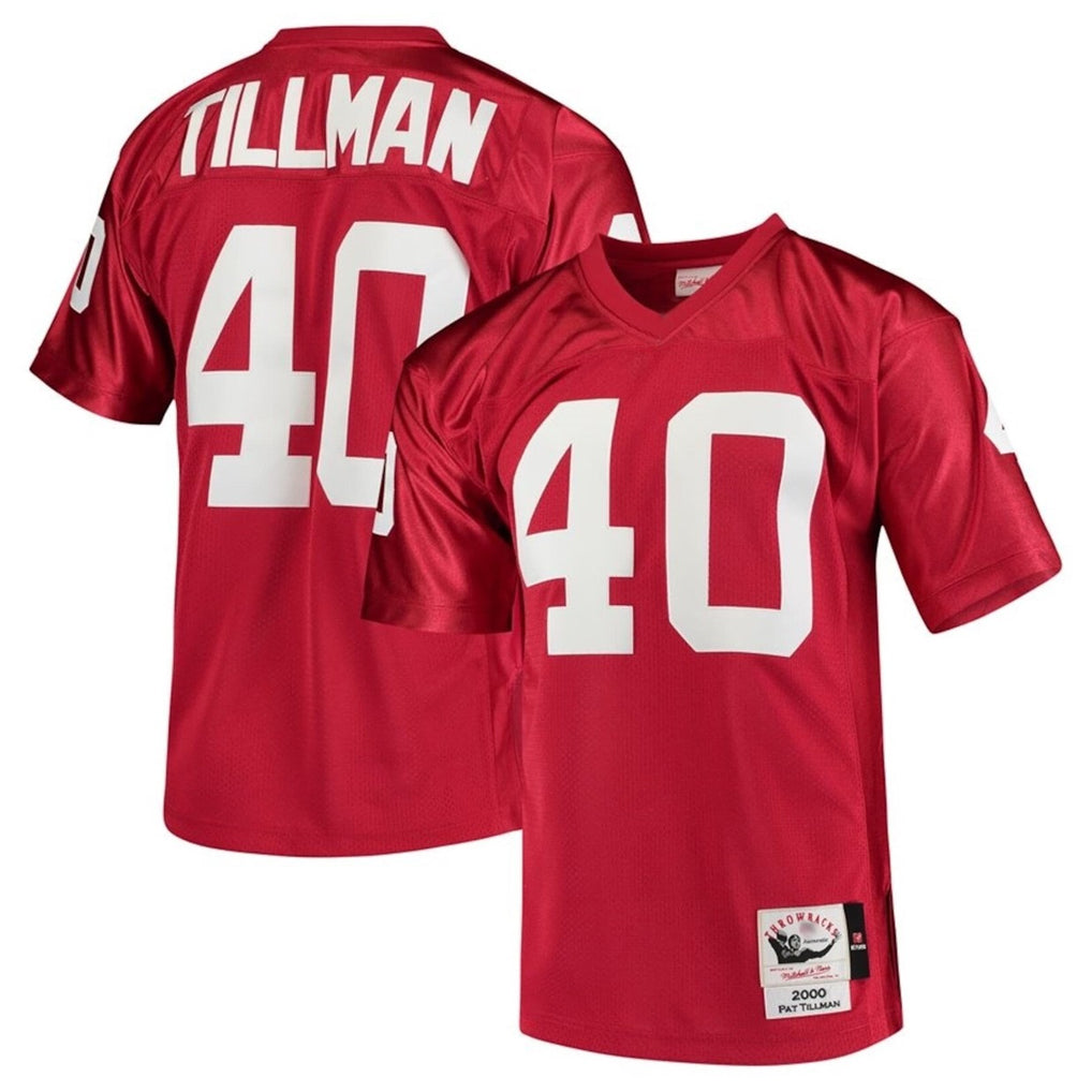 tocy A.Cardinals #40 Pat Tillman Player Red Mitchell & Ness Cardinal Legacy Replica Stitched Jerseys