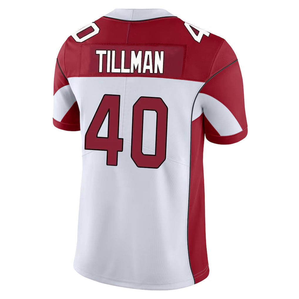 tocy A.Cardinals #40 Pat Tillman Player White Vapor Limited Home Game Stitched Jerseys