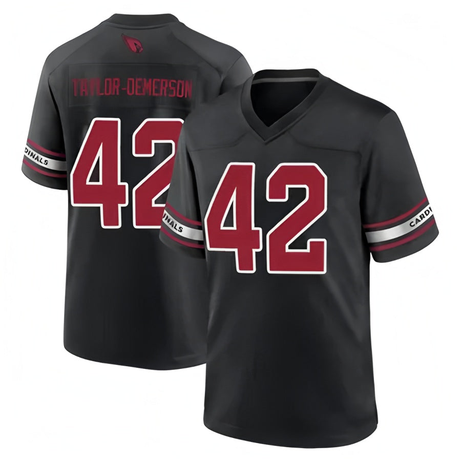 tocy A.Cardinals #42 Dadrion Taylor-Demerson Player Black Home Game Stitched Jerseys