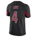 tocy A.Cardinals #4 Jeremiyah Love Player Black Limited Elite Home Game Stitched Jerseys
