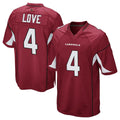 tocy A.Cardinals #4 Jeremiyah Love Player Cardinal Home Game Stitched Jerseys
