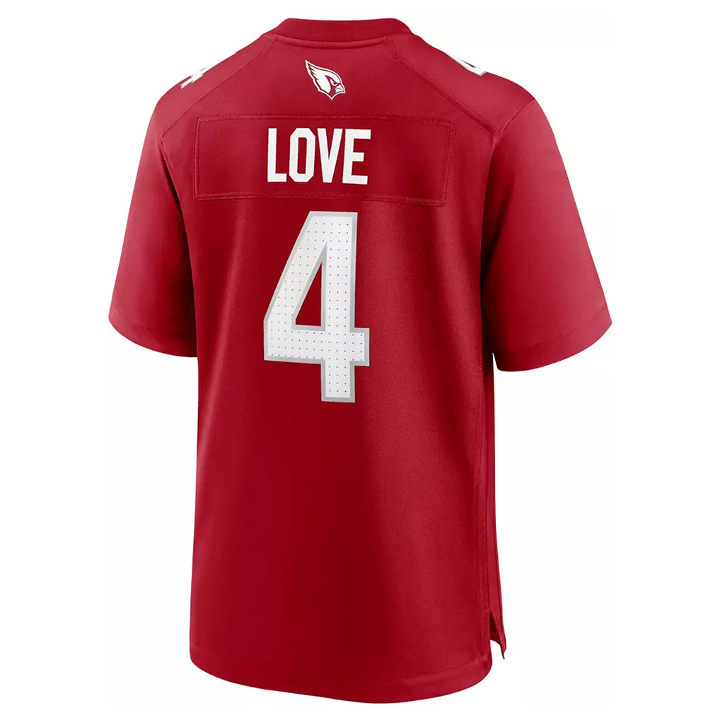 tocy A.Cardinals #4 Jeremiyah Love Player Cardinal Limited Home Game Stitched Jerseys