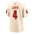 tocy A.Cardinals #4 Jeremiyah Love Player Cream Rivalries Collection Game Stitched Jerseys