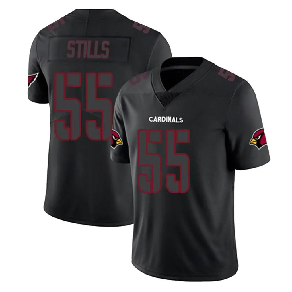 tocy A.Cardinals #55 Dante Stills Player Black Impact Limited Home Game Stitched Jerseys