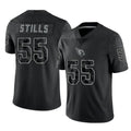 tocy A.Cardinals #55 Dante Stills Player Black RFLCTV Limited Home Game Stitched Jerseys