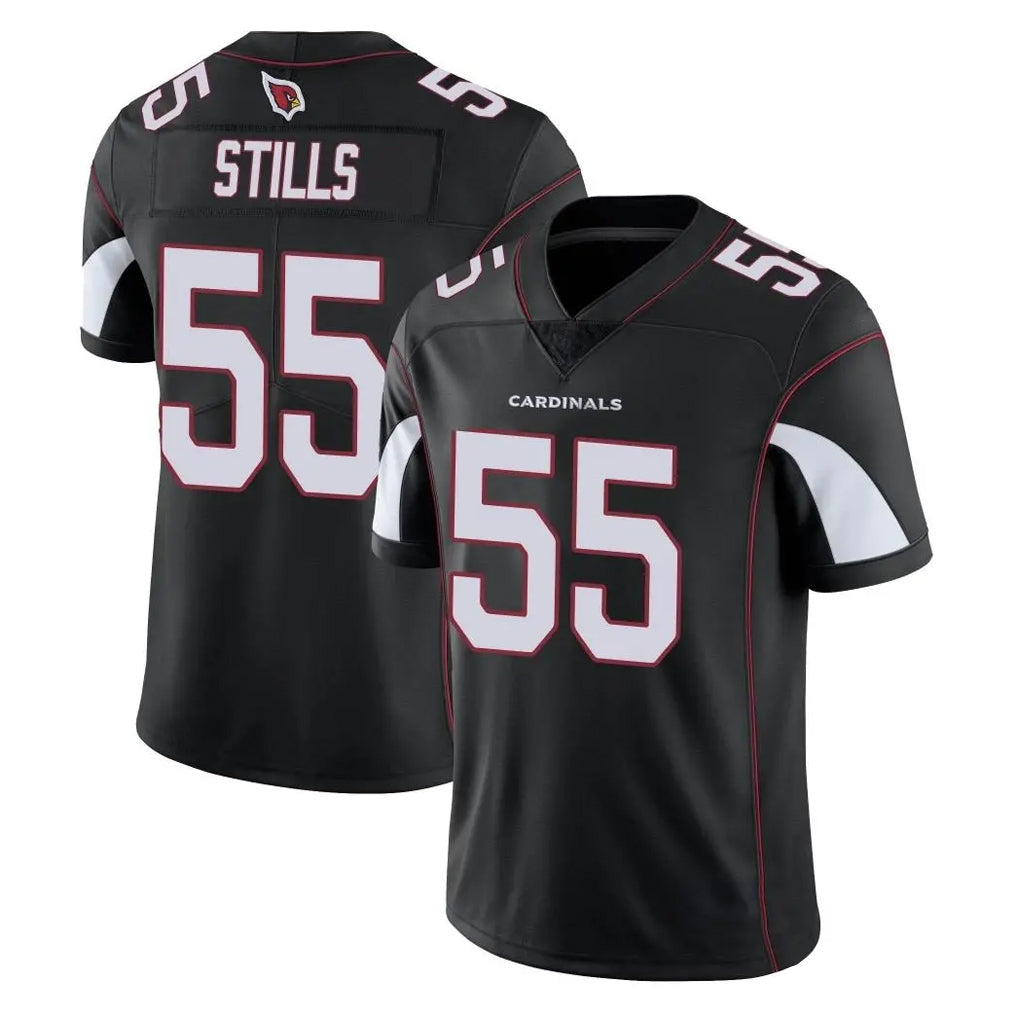 tocy A.Cardinals #55 Dante Stills Player Black Vapor Limited Home Game Stitched Jerseys