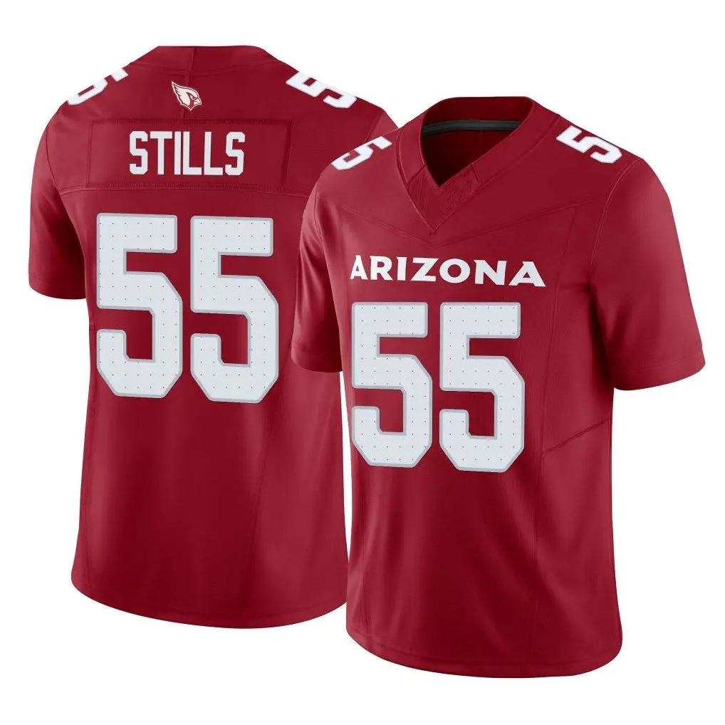 tocy A.Cardinals #55 Dante Stills Player Cardinal Vapor F.U.S.E. Limited Home Game Stitched Jerseys