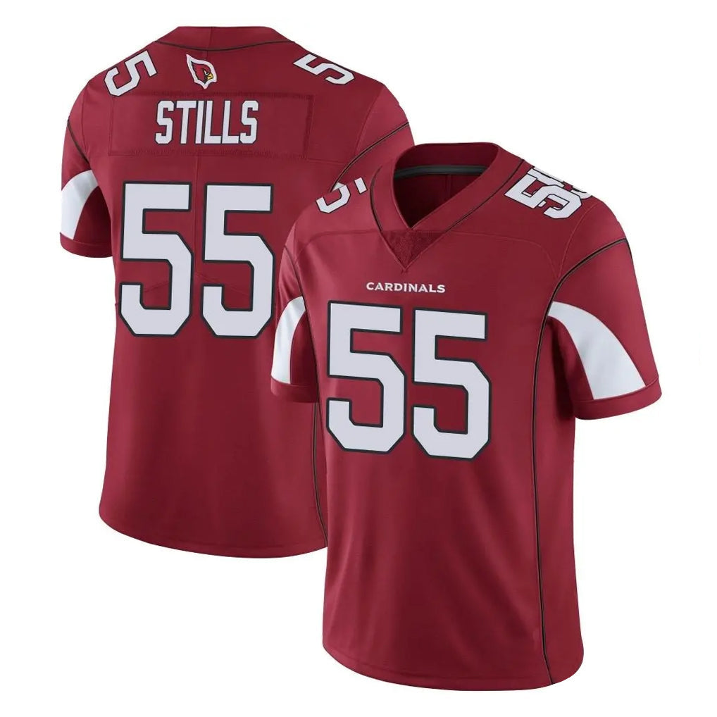 tocy A.Cardinals #55 Dante Stills Player Cardinal Vapor Limited Home Game  Stitched Jerseys